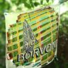 Borvoni - Modèle Aurore - Développé - Foulard du Bourbonnais en Soie