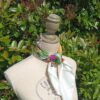 Borvoni - Modèle Aurore - Porté mannequin - Foulard du Bourbonnais en Soie
