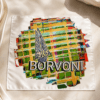 Borvoni - Les foulards du Bourbonnais. Modèle Aurore