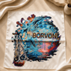 Borvoni - Les foulards du Bourbonnais. Modèle Crépuscule